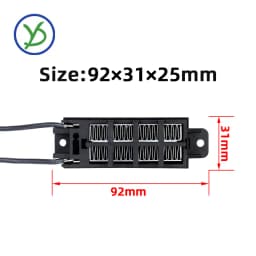 12V~220V 50W~200W Incubator Heater Thermostatic PTC Heater Ceramic Air Heater Conductive Type Heating Element 54B2-Z 92*31mm