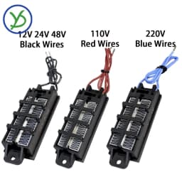 12V~220V 50W~200W Incubator Heater Thermostatic PTC Heater Ceramic Air Heater Conductive Type Heating Element 54B2-Z 92*31mm