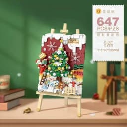 Street View House Building Blocks Izakaya Shaved Ice Shop Takoyaki Shop Coffee Shop Panda Tea House Children's Gift