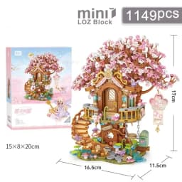Street View House Building Blocks Izakaya Shaved Ice Shop Takoyaki Shop Coffee Shop Panda Tea House Children's Gift