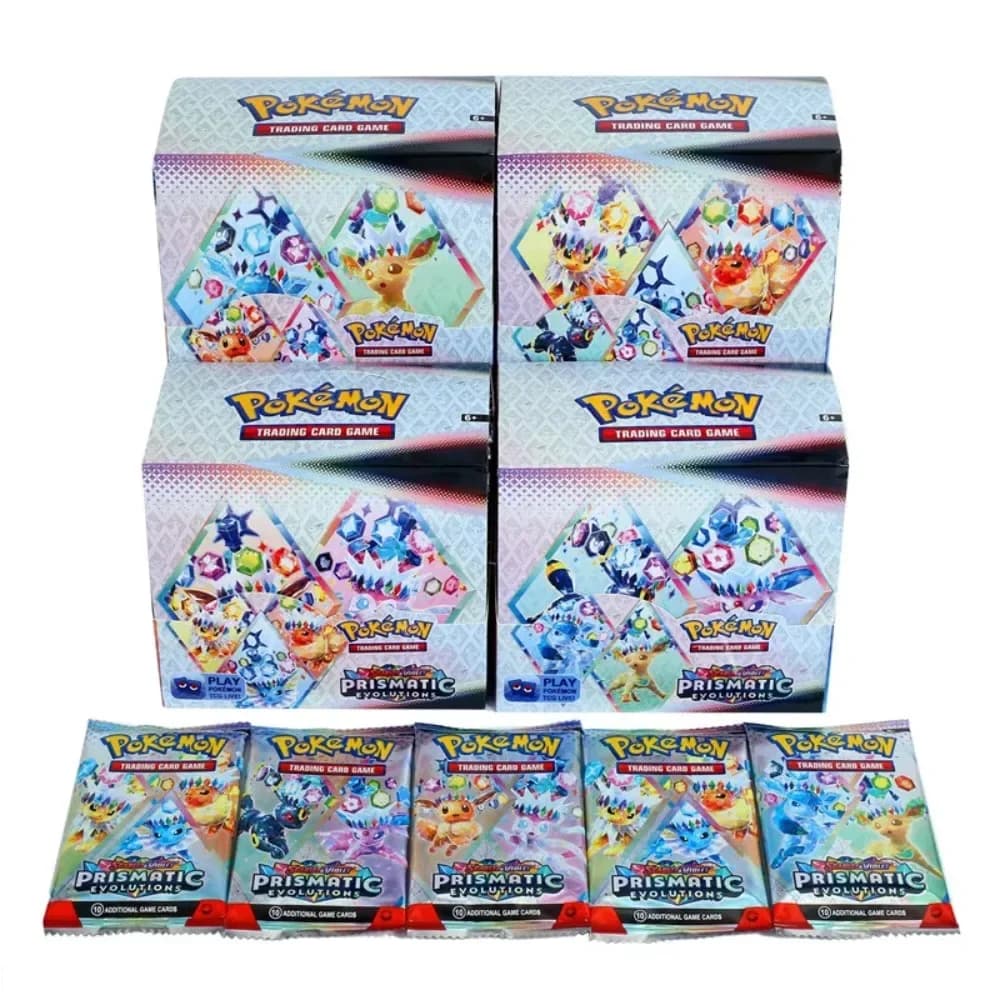 360pcs Poke Card Scarlet & Violet Prismatic Evolutions 360pcs Box English Booster Battle 151 Ultra Prism Booster Battle Card