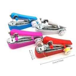 Portable Sewing Machine Mini Sewing Machine Household Simple Needlework Manual Crop Repair Clothes Fabric Hand Sewing Machine