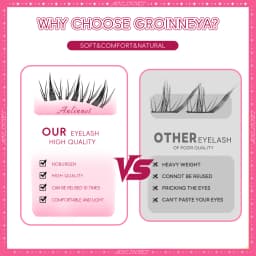 DIY Clusters Lash 10-18mm(Mix) Fluffy Lash Clusters for Self Application Makeup Individual Eyelash Extensions Natural Look