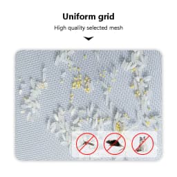 Self-Adhesive Black PP Nano Window Screen Mesh Anti-Mosquito Net Easy Install No Drill for Home