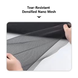 Self-Adhesive Black PP Nano Window Screen Mesh Anti-Mosquito Net Easy Install No Drill for Home
