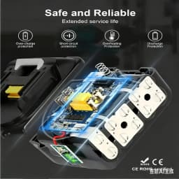 Original Makita 3AH/Makita 18V BL1830B BL1850B BL1850 BL1840 BL1860 BL1815 Backup Lithium Battery+DC18RC Charger