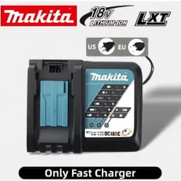 Original Makita 3AH/Makita 18V BL1830B BL1850B BL1850 BL1840 BL1860 BL1815 Backup Lithium Battery+DC18RC Charger
