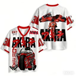 2026 Summer Hot Selling Fashion New Akira 3D Printed Outdoor Sports Fitness T-shirt Hip Hop Street Clothing T-shirt Large Size