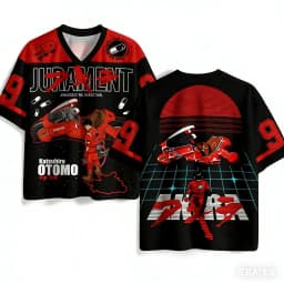 2026 Summer Hot Selling Fashion New Akira 3D Printed Outdoor Sports Fitness T-shirt Hip Hop Street Clothing T-shirt Large Size