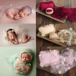 Newborn Photography Wrap Blanket Mesh Backdrop Baby Photography Studio Fotografia Acessorios