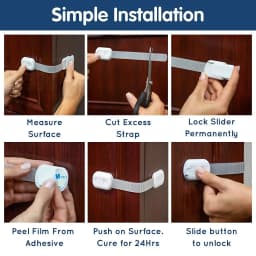 Multi-functional Safety Locks for Cabinets/Drawers/Doors - Drawer Lock Baby Child Safety Lock Window Lock Children