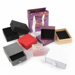 1PC 5x5x3cm Paper Jewelry Box Ring Earring Box Handmde Kraft Wedding Gifts Bracelet Necklace Packaging Box Jewelry Accessories