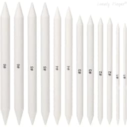 3/6/12/48Pcs Blending Stump and Tortillions, Paper Art Blenders, Art Pencils, Drawing Pencils for Student Sketch Drawing Tools