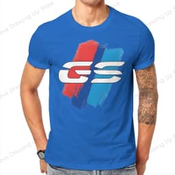 GS Motorcycle BRUSHES T Shirt Grunge Men Tees Summer Clothing COTTON Crewneck TShirt