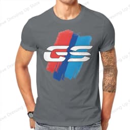 GS Motorcycle BRUSHES T Shirt Grunge Men Tees Summer Clothing COTTON Crewneck TShirt