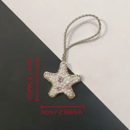Handmade Rhinestone Lobster Beaded Pendant Pretty Hand Sewn Bag Charms Octopus Turtle Hanging Rope Patches Applique Bag Lanyard