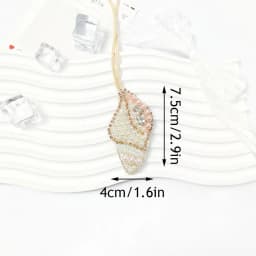 Handmade Rhinestone Lobster Beaded Pendant Pretty Hand Sewn Bag Charms Octopus Turtle Hanging Rope Patches Applique Bag Lanyard