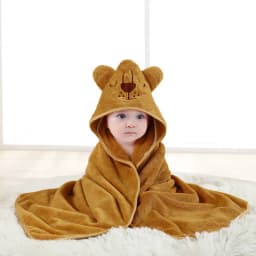 Baby Bath Towel Cartoon Infant Swaddle Kids Bathrobe Fleece Blanket Warm Sleeping Swaddle Wrap for New Born Boys Girls