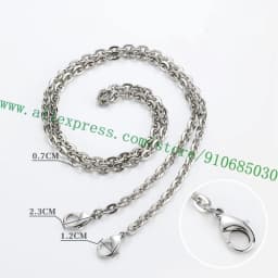 Polished Shine Stainless Metal Chain Shoulder Strap For Designer Lady Handbag Women Bag Purse Pochette Golden Silvery