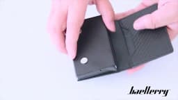 2024 Magnet Anti Rfid Blocking ID Credit Card Holder Case for Men Leather ID Bank Wallets with Magnetic Buckle Closer Cardholder