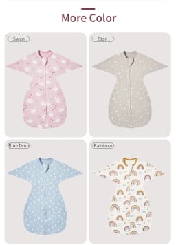 INSULAR Newborn Baby Sleeping Bags Anti-shock Cotton Cartoon Sleepsacks Baby Swaddle Bags Surrendered Anti-startle Bags