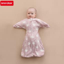 INSULAR Newborn Baby Sleeping Bags Anti-shock Cotton Cartoon Sleepsacks Baby Swaddle Bags Surrendered Anti-startle Bags