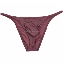 Men's Stretch Posing Trunk FitnessUnderwear Hot Beachwear Bikini Briefs Ropa Interior Hombre Sexi Slip Homme