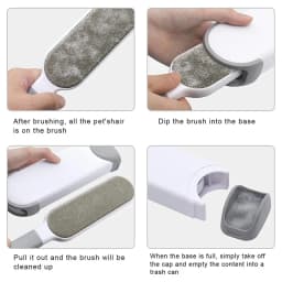 Magic Clothes Lint Remover,Reusable Static Dusting Cleaning Brushes for Sofa Carpet,Pet Cat Hair Fur Roller Brush Manual Cleaner