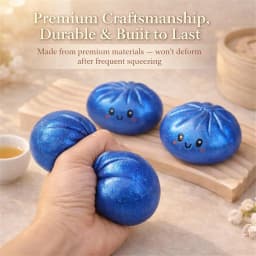 2027Glitter Dumpling Glitter Dumpling Squishy with Box Dumplings Sensory Squeeze Toy for Stress Relief