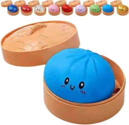 2027Glitter Dumpling Glitter Dumpling Squishy with Box Dumplings Sensory Squeeze Toy for Stress Relief
