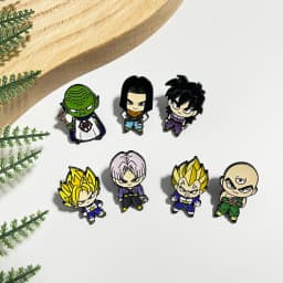 7pcs Dragon Ball Anime Enamel Lapel Pins Set Cute Manga Brooches for Backpacks And Clothes Jewelry Collectible Pin Badges