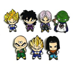 7pcs Dragon Ball Anime Enamel Lapel Pins Set Cute Manga Brooches for Backpacks And Clothes Jewelry Collectible Pin Badges