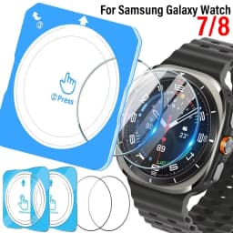 1-5Pcs Tempered Glasss For Samsung Galaxy Watch 8Classic 8 7 40MM 44MM 47MM Ultra Clear Screen Protectors Films Easy to Install