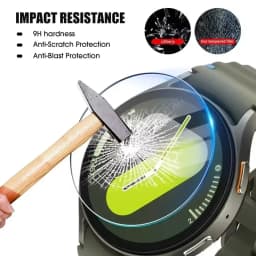 1-5Pcs Tempered Glasss For Samsung Galaxy Watch 8Classic 8 7 40MM 44MM 47MM Ultra Clear Screen Protectors Films Easy to Install
