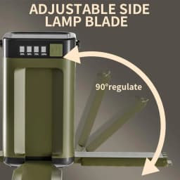 Multifunctional 4-Leaf Foldable Camping Lantern Solar Rechargeable Large Capacity Portable Outdoor Emergency Light