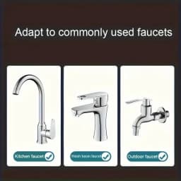 3 Spray Modes Faucet Aerator, 360 Degree Rotatable Faucet Sprayer Attachment, Kitchen Faucet Extender, Sink Sprayer Attachment