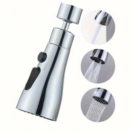 3 Spray Modes Faucet Aerator, 360 Degree Rotatable Faucet Sprayer Attachment, Kitchen Faucet Extender, Sink Sprayer Attachment