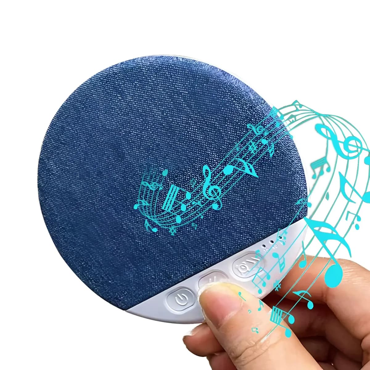 NEW Blue Wireless Pillow Speaker Sleep Aid Bluetooth Under Pillow Machine Speaker 30/60/90 Min Timer Stereo Sound