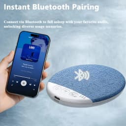 NEW Blue Wireless Pillow Speaker Sleep Aid Bluetooth Under Pillow Machine Speaker 30/60/90 Min Timer Stereo Sound