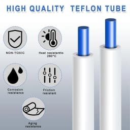 PTFE Bowden Tube ID 2.5MM OD 4MM For 3D Printer Bambu Lab P1S/P1P/X1C/X1/X1E/A1 Creality Ender 3/V3/K1 Teflon Filament Tube