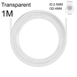PTFE Bowden Tube ID 2.5MM OD 4MM For 3D Printer Bambu Lab P1S/P1P/X1C/X1/X1E/A1 Creality Ender 3/V3/K1 Teflon Filament Tube