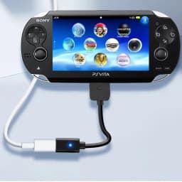 for PS ViTA1000 Charging Cable USB C Type C Female Plug Converter with Instruct Light for Sony PlayStation Vita1000 Power Supply