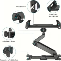 Telescopic Car Rear Pillow Phone Holder Tablet Rotating Holder Car Back Seat Stand Headrest Bracket Universal Holder Accessories