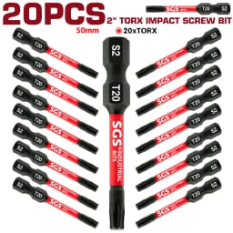 5/10/20 Pieces Torx Screwdriver Bit Set T20 S2 Steel Magnetic 50mm Long Screwdriver Set Suitable for Various Mechanical Repair Needs