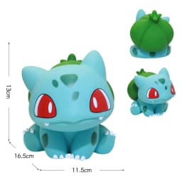 Pocket Monsters Bulbasaur collectible figure display Cartoon-style cute handcrafted model living room tabletop decoration gift