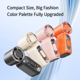 Super Mini Rechargeable Handheld High Speed Fan Powerful Wind Ultra-Quiet Fan Digital Display Popular Summer Fan