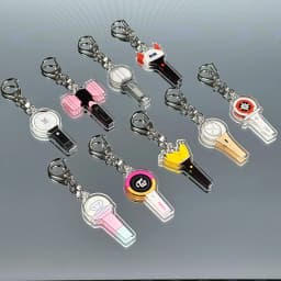 New Korean idol group star collection support high transparency double-sided laminated keychain pendant