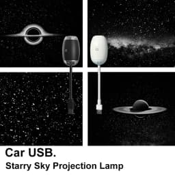 Galaxy Projector USB Night Light Car Mood Lights LED Starry Star Lamp Party Cool Stuff For Room Bedroom Home Gaming Decor