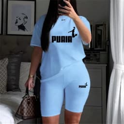 New Quality Casual Woman Clothing Summer Two Piece Set 2026 Women Tracksuit T-Shirts O-Neck Shorts Daily Short Sleeve Hot Sales