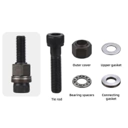 6pcs Hand Rivet Nut Kit Manual Riveter Tools Replacement Tip Mandrel Heads For Nuts M3 for M4 M5 M6 M8 M10 Without Steel Nut